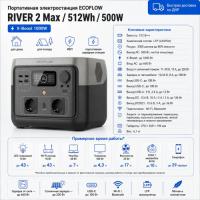 Портативная электростанция EcoFlow RIVER 2 Max в ДНР (Донецке)